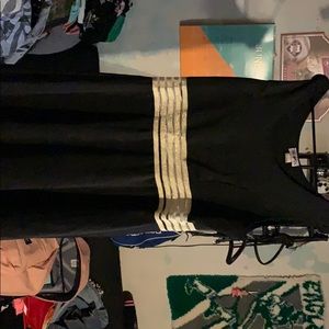 Black and gold dress